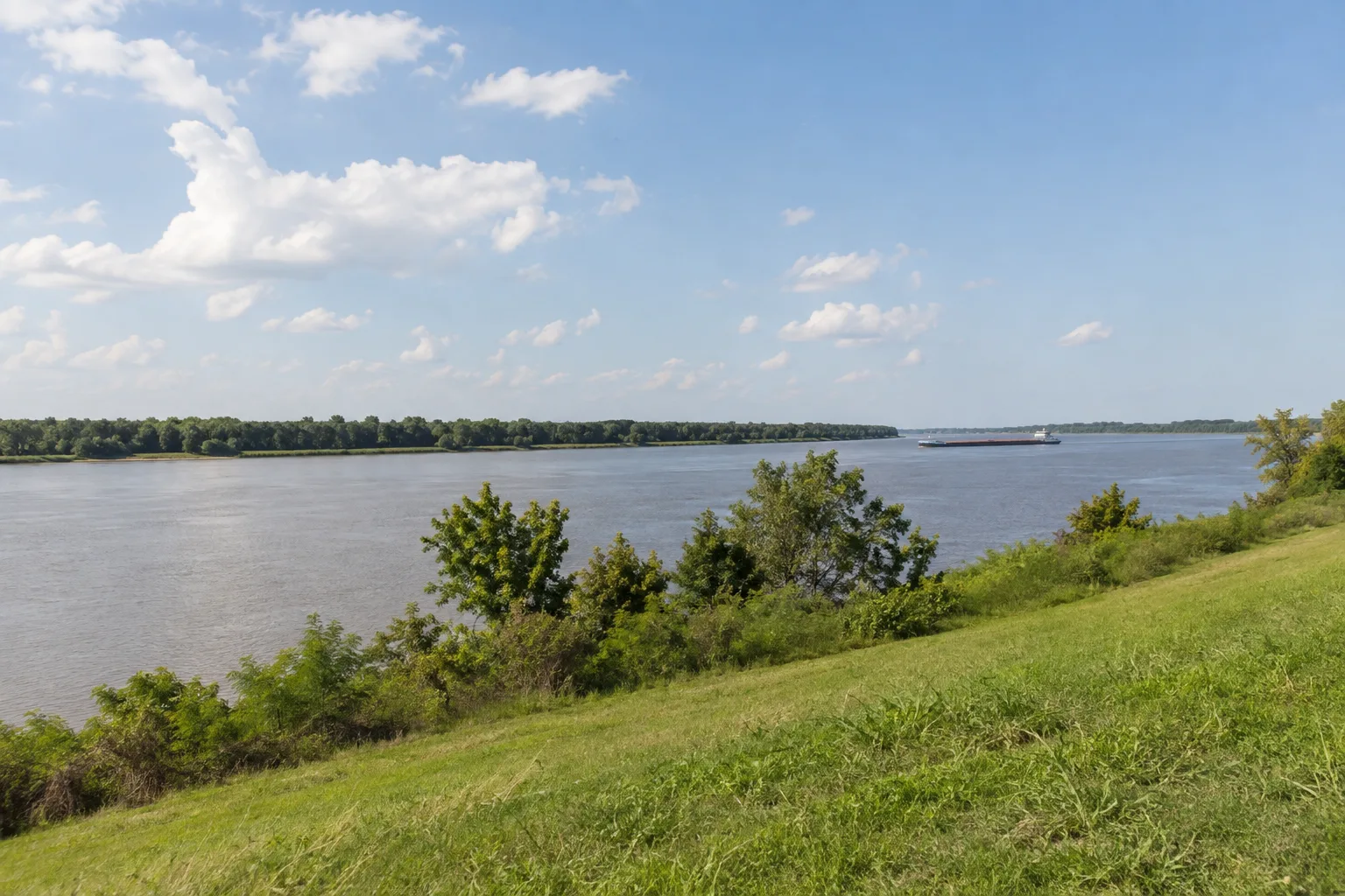 AI-generated representative image of river views; not a photograph of Poche.